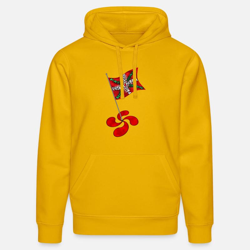 drapeau basque - Sweat à capuche bio DRUMMER Stanley/Stella Unisexe - jaune spectre