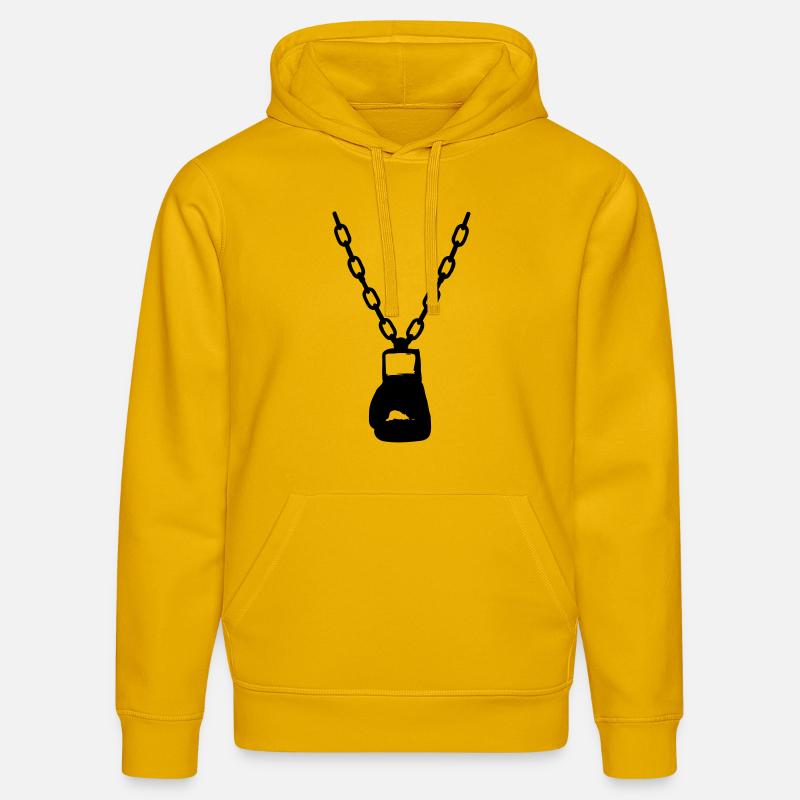 Boxhandschuh Kette - Stanley/Stella Unisex Bio-Hoodie DRUMMER  - Spektralgelb