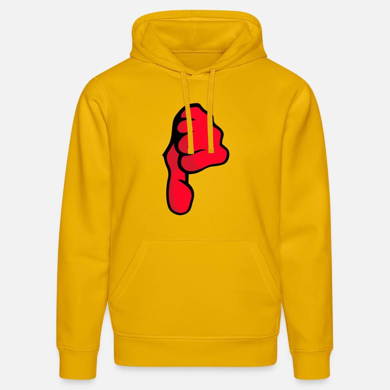 pouces vers le bas - Sweat à capuche bio DRUMMER Stanley/Stella Unisexe - jaune spectre