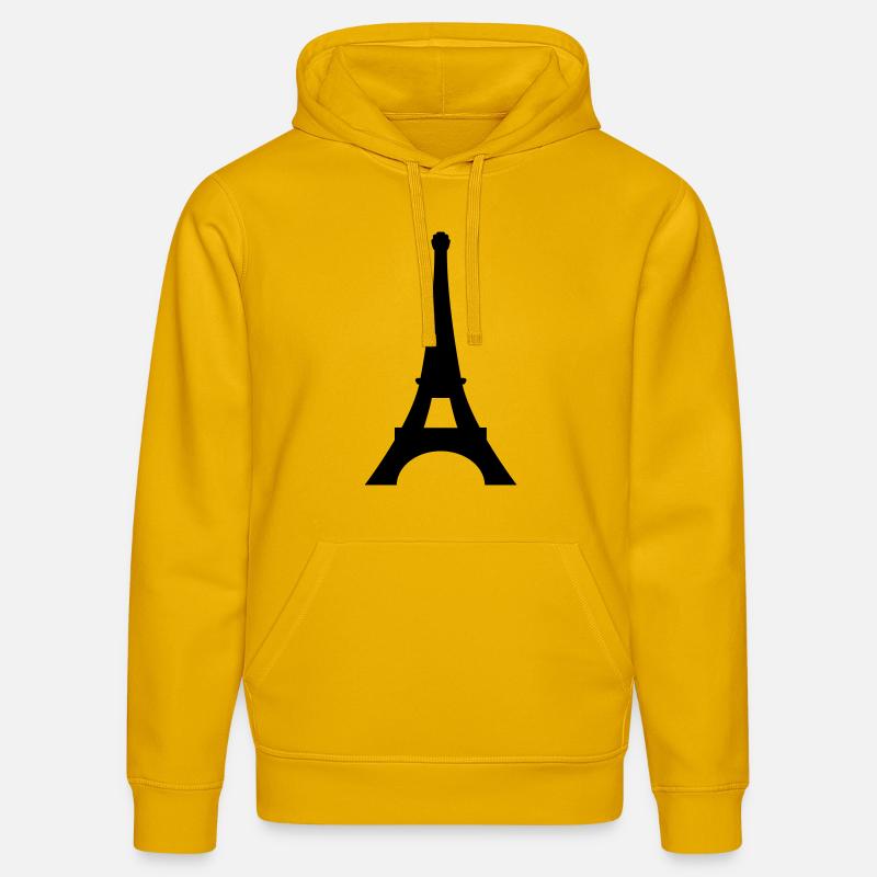 Tour Eiffel Paris - Sweat à capuche bio DRUMMER Stanley/Stella Unisexe - jaune spectre