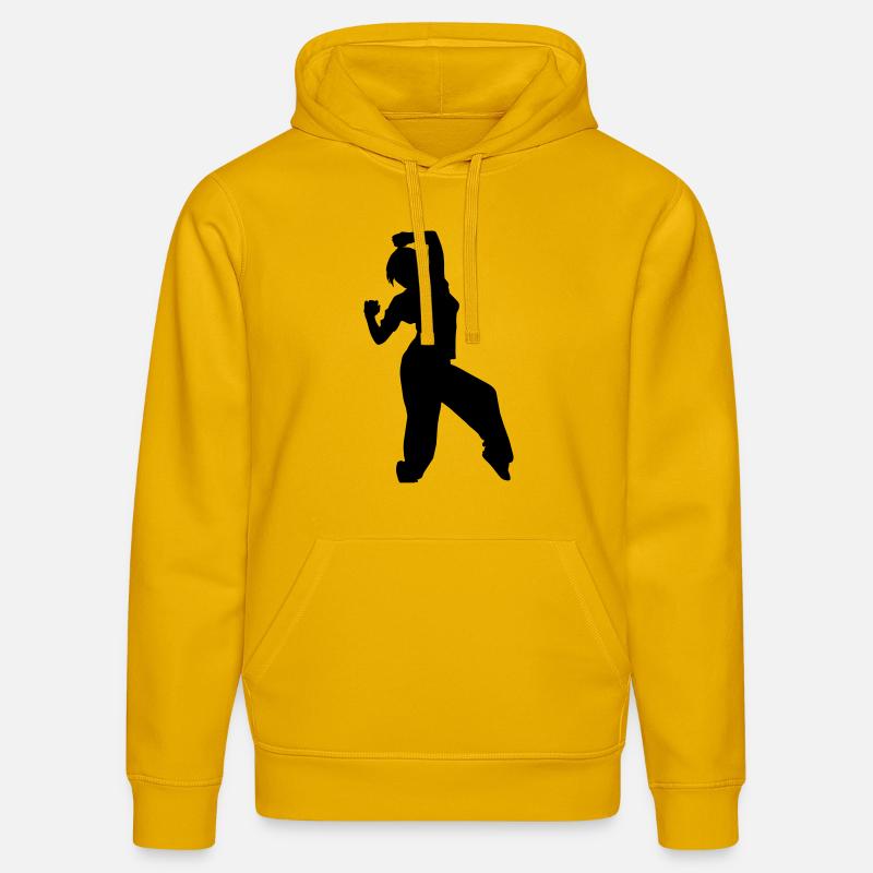 hip hop dancer - Sweat à capuche bio DRUMMER Stanley/Stella Unisexe - jaune spectre