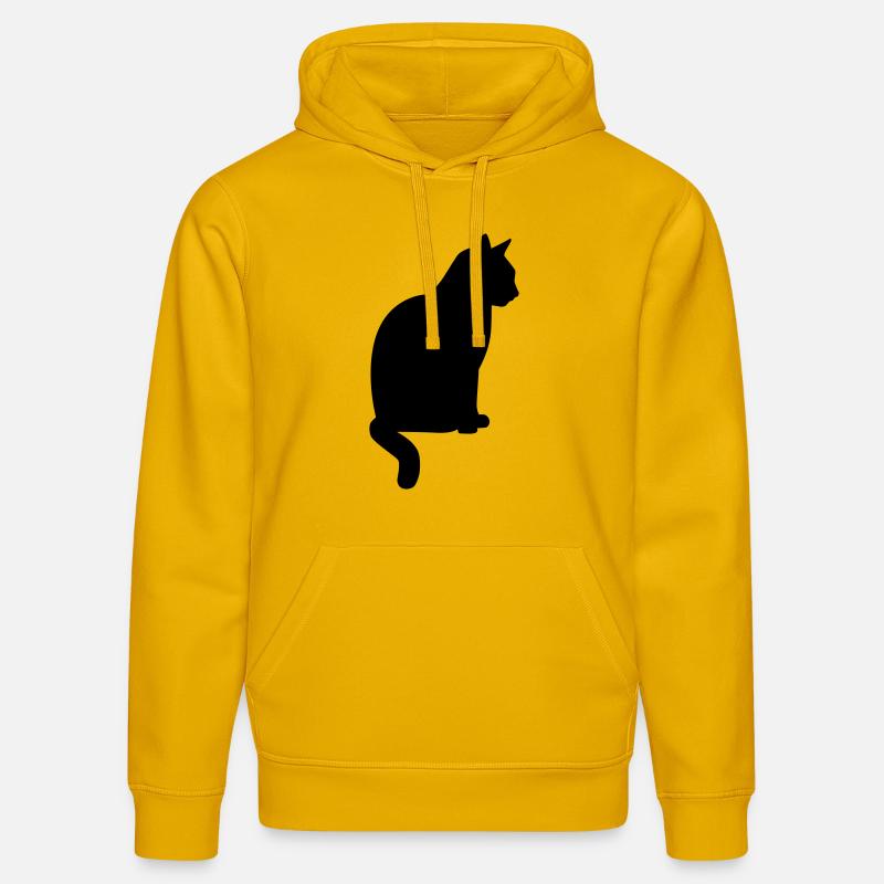 Chat - Sweat à capuche bio DRUMMER Stanley/Stella Unisexe - jaune spectre