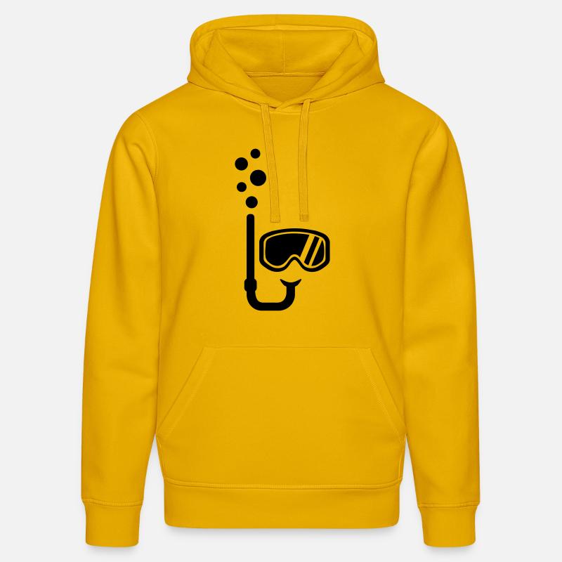 Snorkeling - Sweat à capuche bio DRUMMER Stanley/Stella Unisexe - jaune spectre
