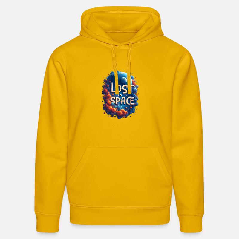 Perdu dans l’espace - Sweat à capuche bio DRUMMER Stanley/Stella Unisexe - jaune spectre