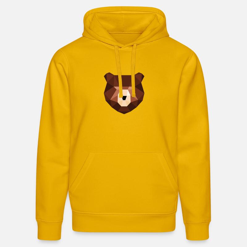 L’ours - Sweat à capuche bio DRUMMER Stanley/Stella Unisexe - jaune spectre