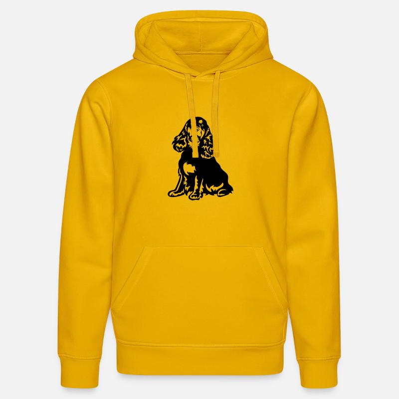 Cocker Spaniel - Sweat à capuche bio DRUMMER Stanley/Stella Unisexe - jaune spectre