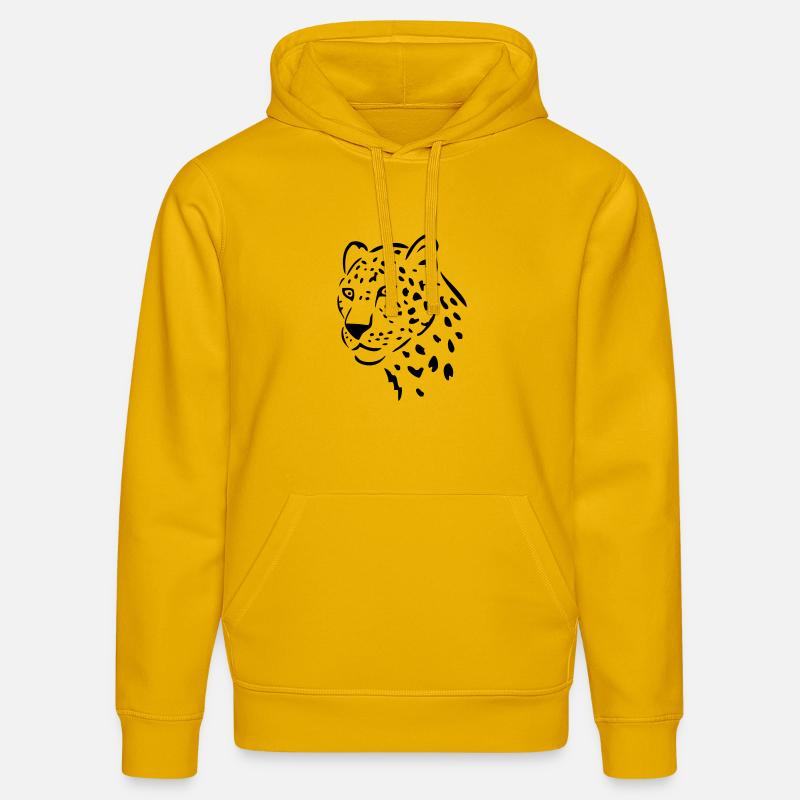 léopard - Sweat à capuche bio DRUMMER Stanley/Stella Unisexe - jaune spectre