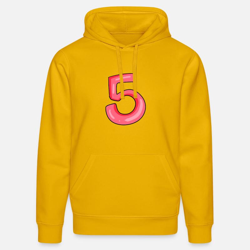 Numéro 5 Numéro - Sweat à capuche bio DRUMMER Stanley/Stella Unisexe - jaune spectre