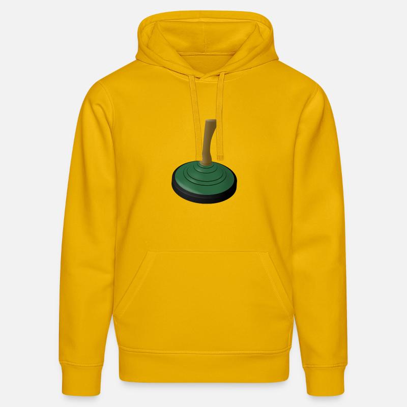 2025 BOUILLON DE GLACE Vert - Sweat à capuche bio DRUMMER Stanley/Stella Unisexe - jaune spectre