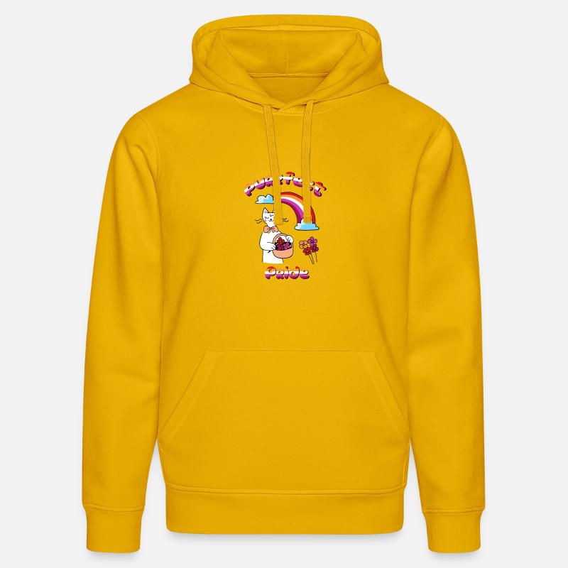 Fierté parfaite - Sweat à capuche bio DRUMMER Stanley/Stella Unisexe - jaune spectre