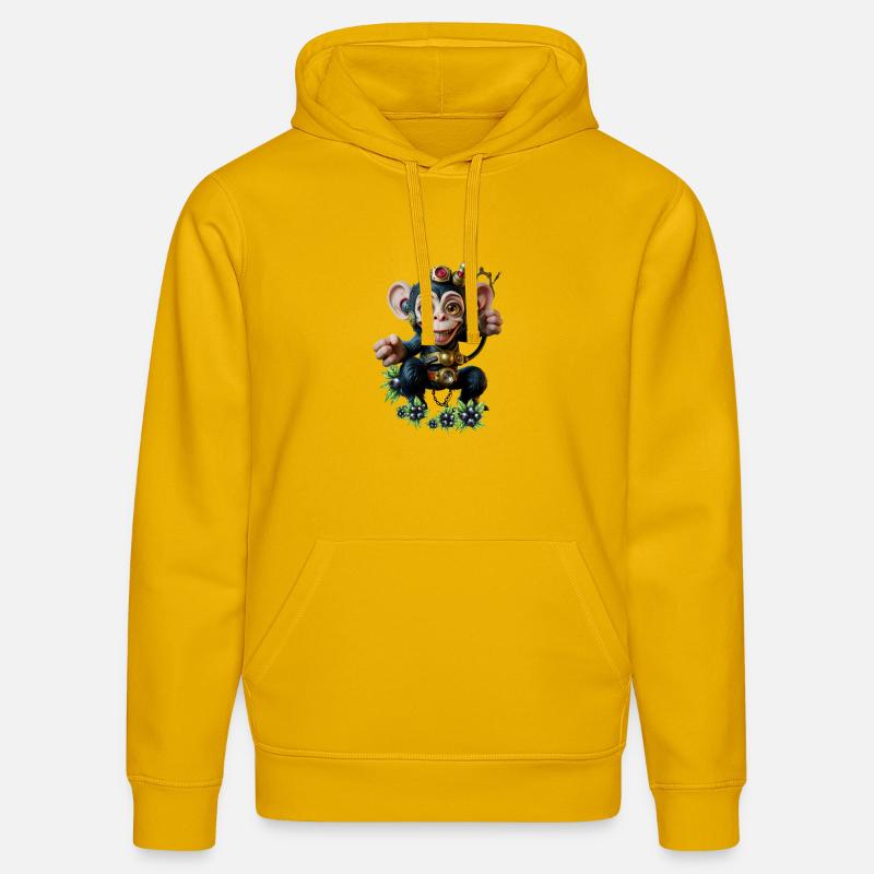 Combinaison Steampunk - Sweat à capuche bio DRUMMER Stanley/Stella Unisexe - jaune spectre
