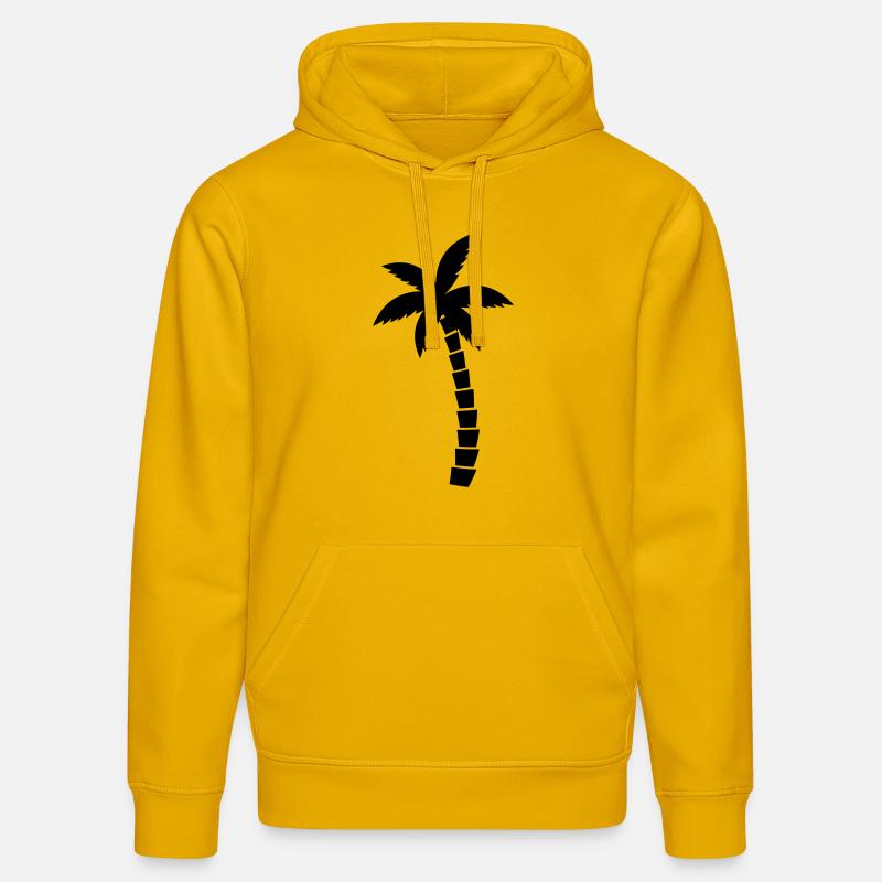 Palmier - Sweat à capuche bio DRUMMER Stanley/Stella Unisexe - jaune spectre