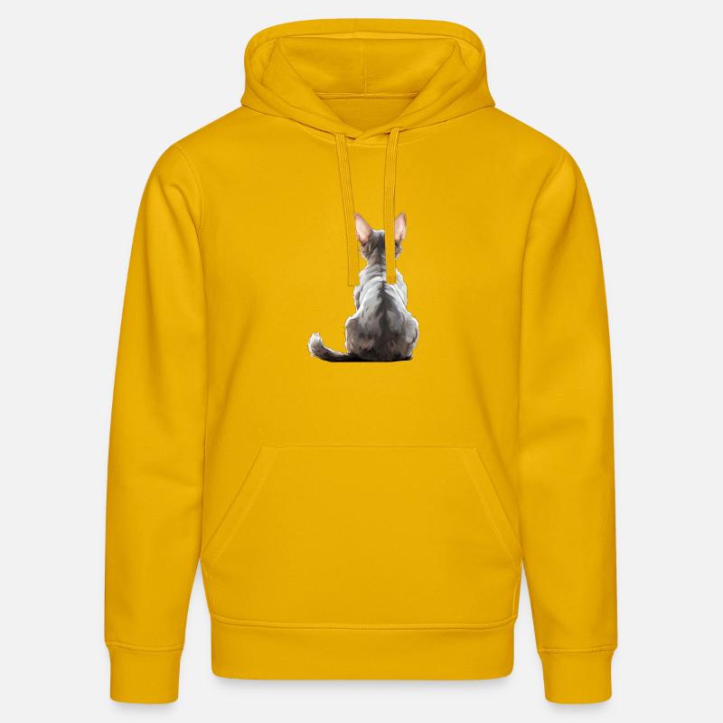 Devon Rex - Sweat à capuche bio DRUMMER Stanley/Stella Unisexe - jaune spectre