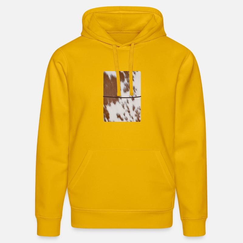 Journal en cuir de vache brun - Sweat à capuche bio DRUMMER Stanley/Stella Unisexe - jaune spectre