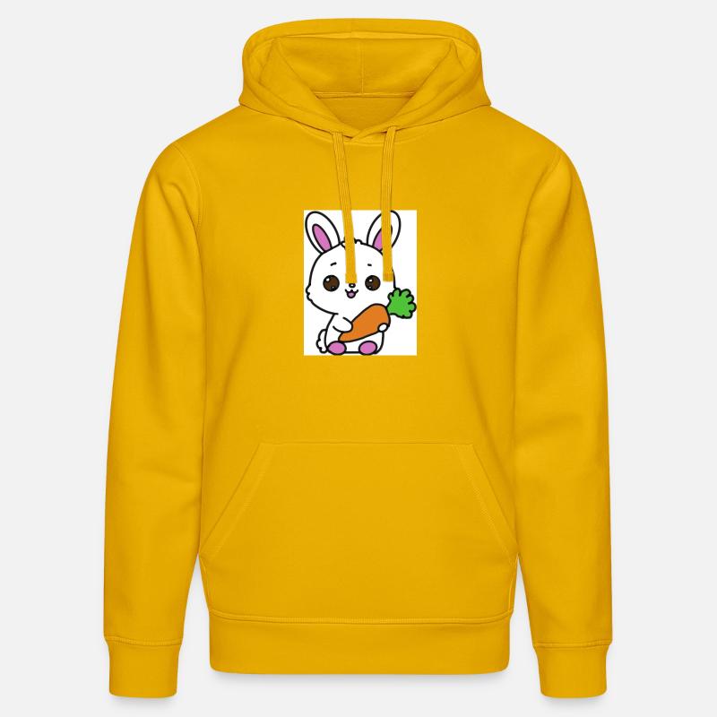 Lapin kawaï - Sweat à capuche bio DRUMMER Stanley/Stella Unisexe - jaune spectre