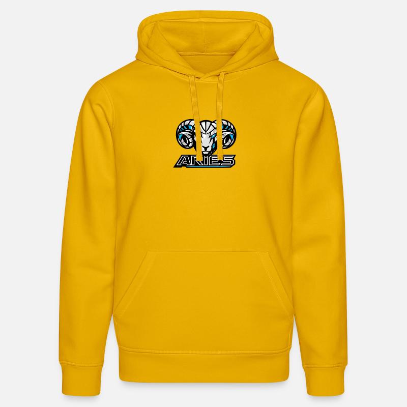 Ariete_raster - Sweat à capuche bio DRUMMER Stanley/Stella Unisexe - jaune spectre