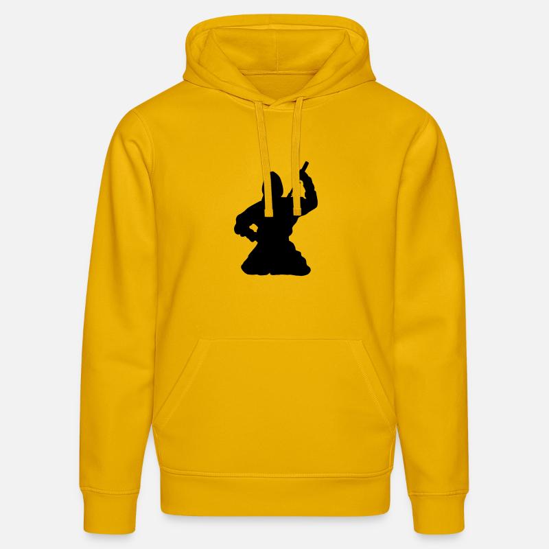 Ninja japanischer Spion oder Attentäter - Stanley/Stella Unisex Bio-Hoodie DRUMMER  - Spektralgelb
