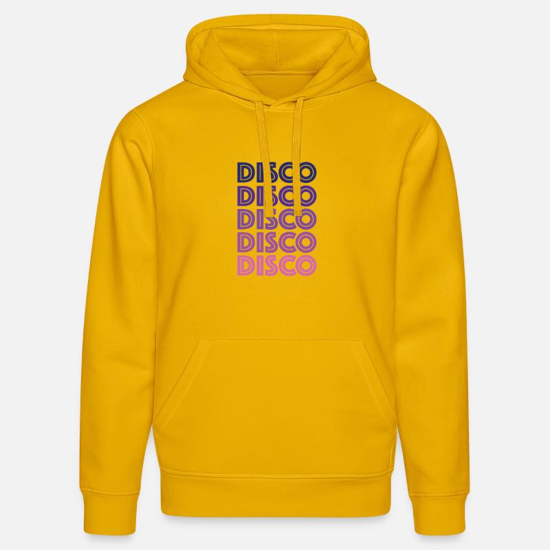 Disco Disco Disco - Sweat à capuche bio DRUMMER Stanley/Stella Unisexe - jaune spectre