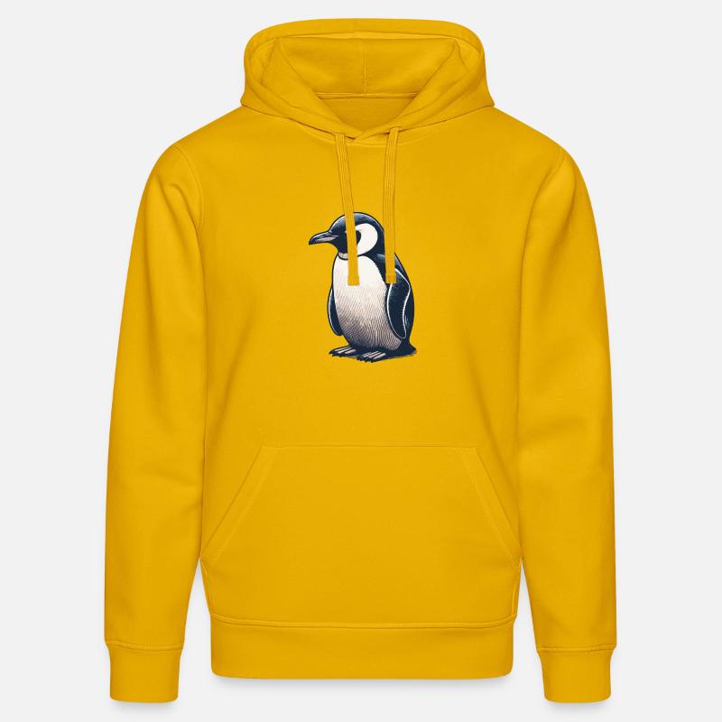 Pengu - Sweat à capuche bio DRUMMER Stanley/Stella Unisexe - jaune spectre