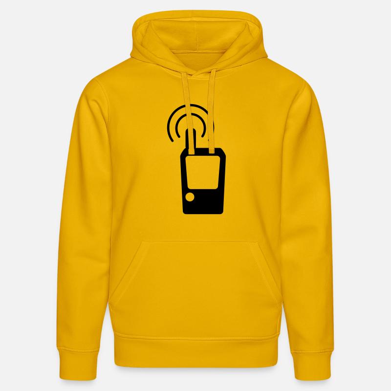 Geocaching GPS Tracker - Sweat à capuche bio DRUMMER Stanley/Stella Unisexe - jaune spectre