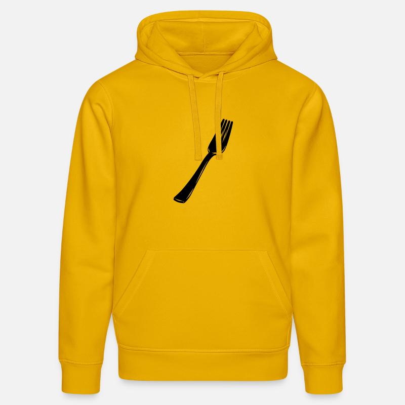 Couverts à la fourchette - Sweat à capuche bio DRUMMER Stanley/Stella Unisexe - jaune spectre