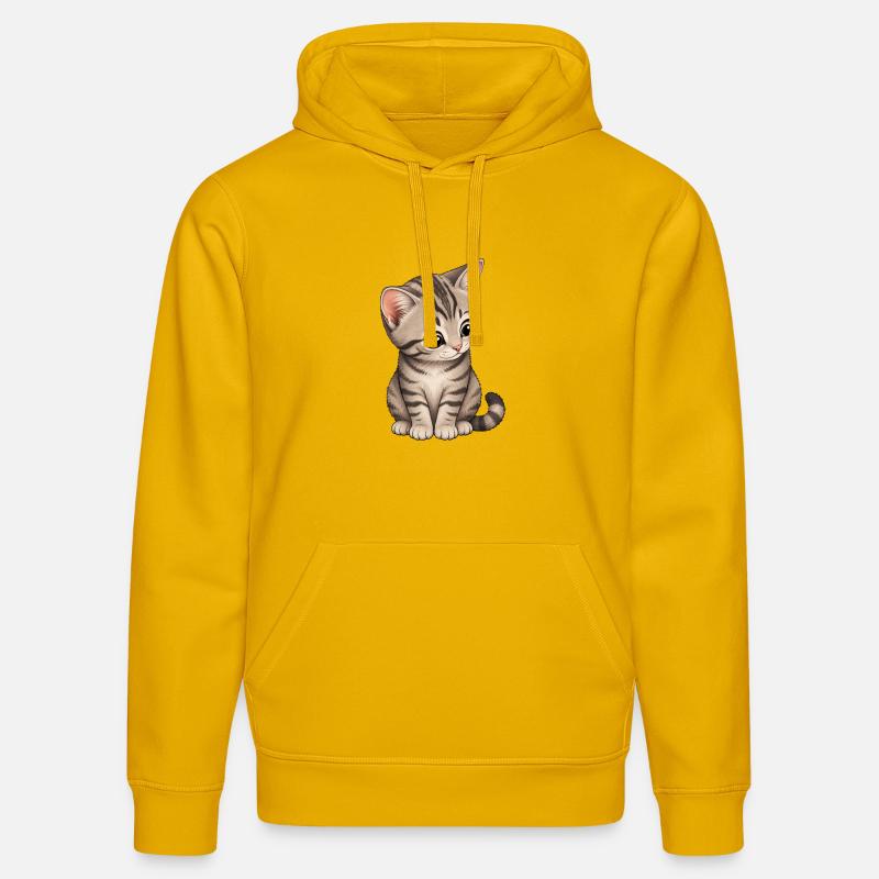 Chaton - Sweat à capuche bio DRUMMER Stanley/Stella Unisexe - jaune spectre