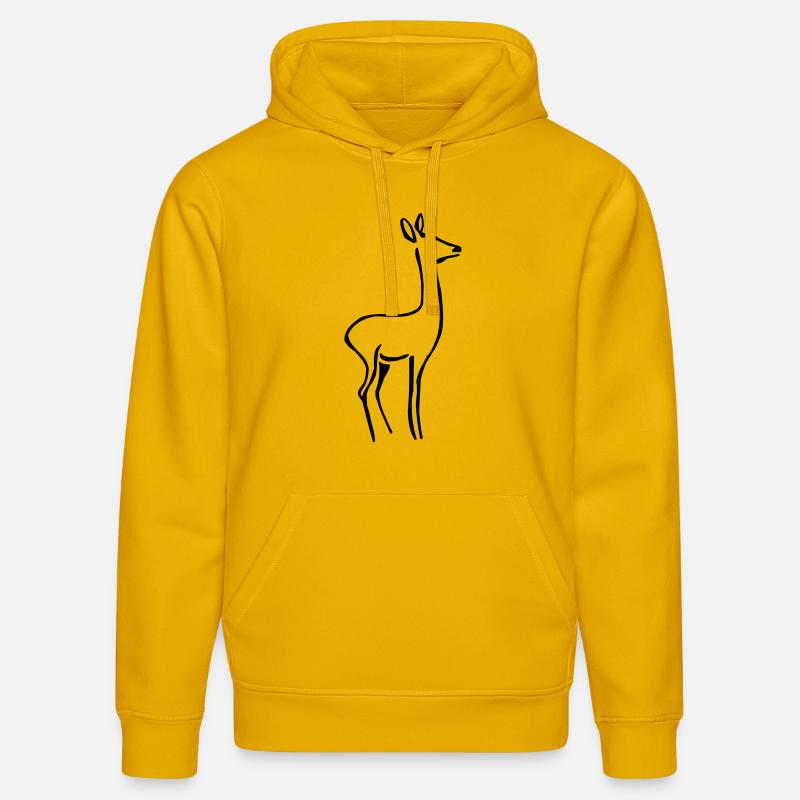 Biche - Sweat à capuche bio DRUMMER Stanley/Stella Unisexe - jaune spectre