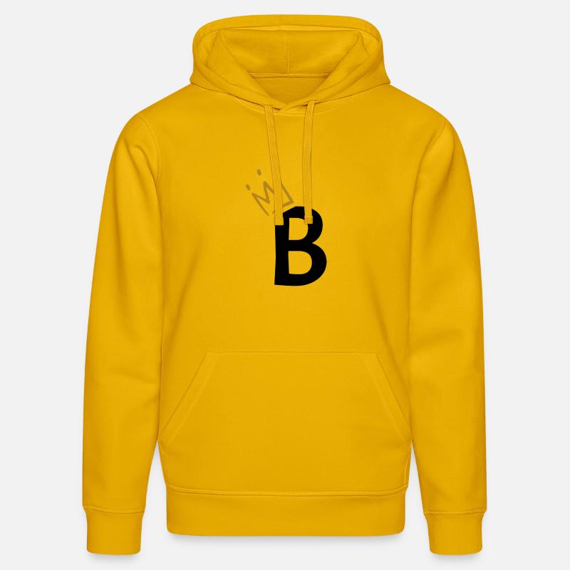 Buchstabe B - Anfangsbuchstabe B - Stanley/Stella Unisex Bio-Hoodie DRUMMER  - Spektralgelb