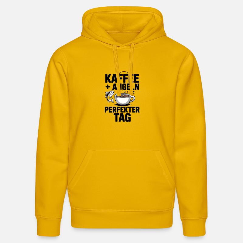 Cadeau de pêcheur Idée cadeau parfaite - Sweat à capuche bio DRUMMER Stanley/Stella Unisexe - jaune spectre
