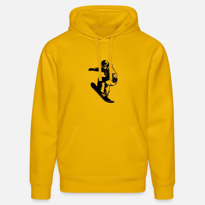 Snowboardeur - Sweat à capuche bio DRUMMER Stanley/Stella Unisexe - jaune spectre