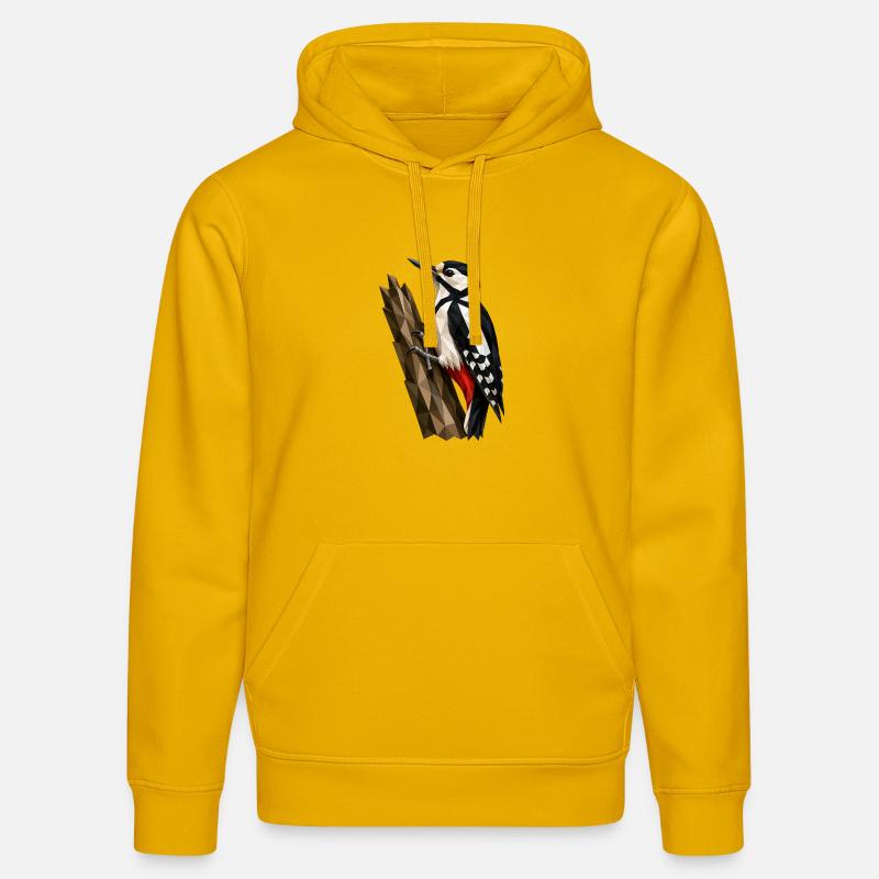 Pic polygonal - Sweat à capuche bio DRUMMER Stanley/Stella Unisexe - jaune spectre