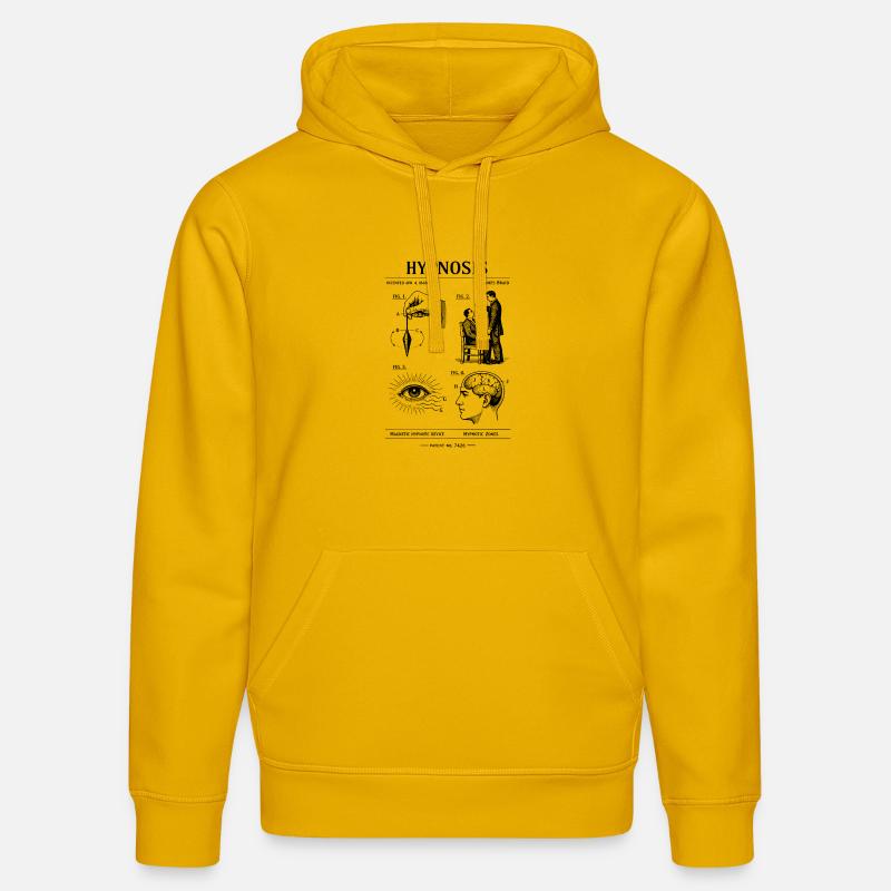Conception du plan d’hypnose - Sweat à capuche bio DRUMMER Stanley/Stella Unisexe - jaune spectre