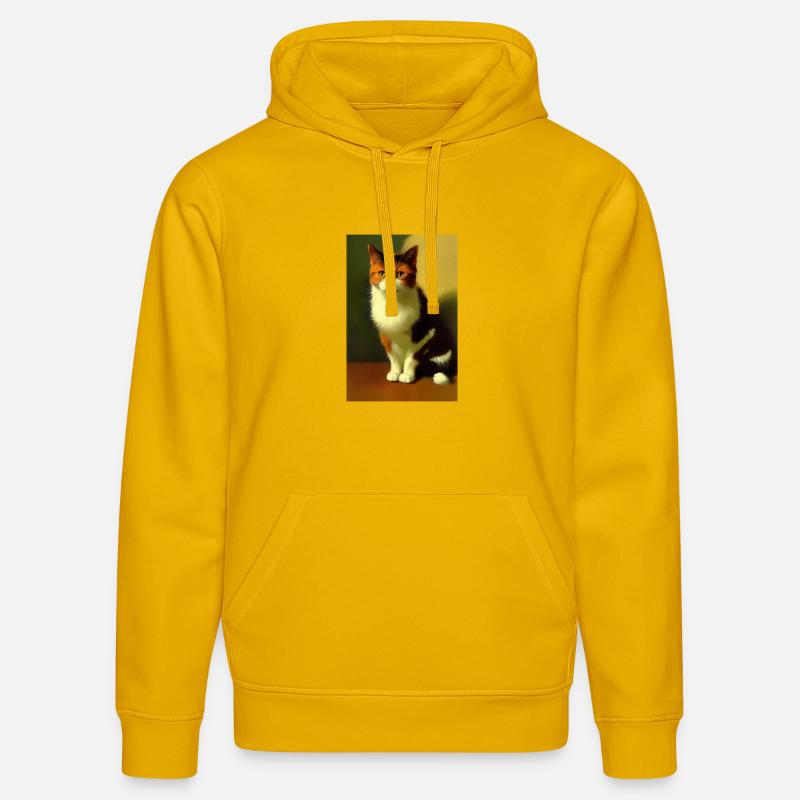 Image du chat - Sweat à capuche bio DRUMMER Stanley/Stella Unisexe - jaune spectre