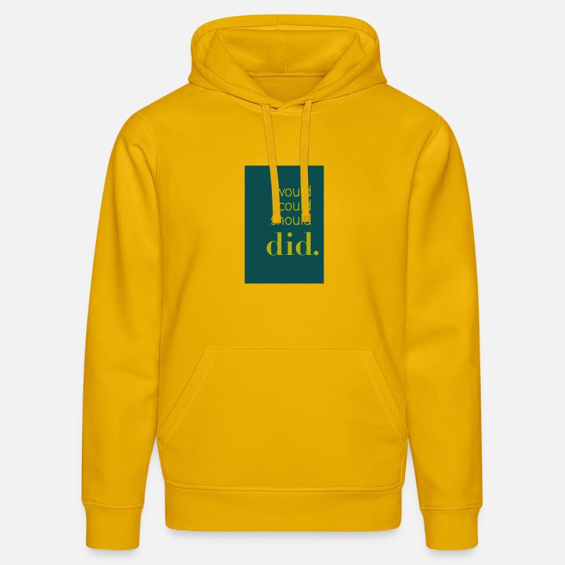 Did should could would Poster Design - Stanley/Stella Unisex Bio-Hoodie DRUMMER  - Spektralgelb