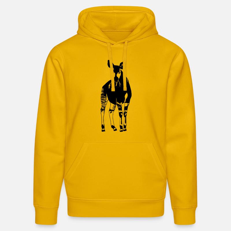 Okapi - Sweat à capuche bio DRUMMER Stanley/Stella Unisexe - jaune spectre