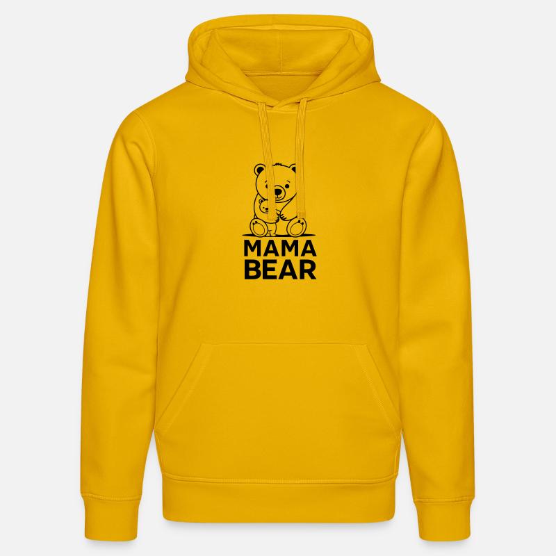 Maman ourse - Sweat à capuche bio DRUMMER Stanley/Stella Unisexe - jaune spectre