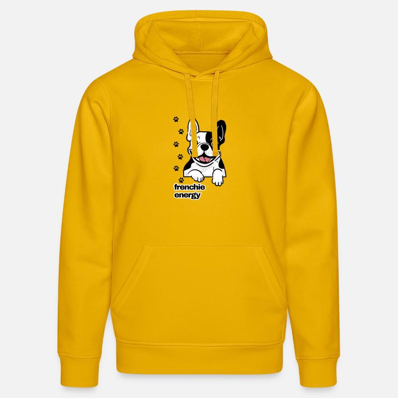 Frenchie Energy - Sweat à capuche bio DRUMMER Stanley/Stella Unisexe - jaune spectre
