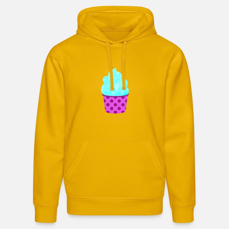 Glace Glace Points, Glace Douce Été - Sweat à capuche bio DRUMMER Stanley/Stella Unisexe - jaune spectre