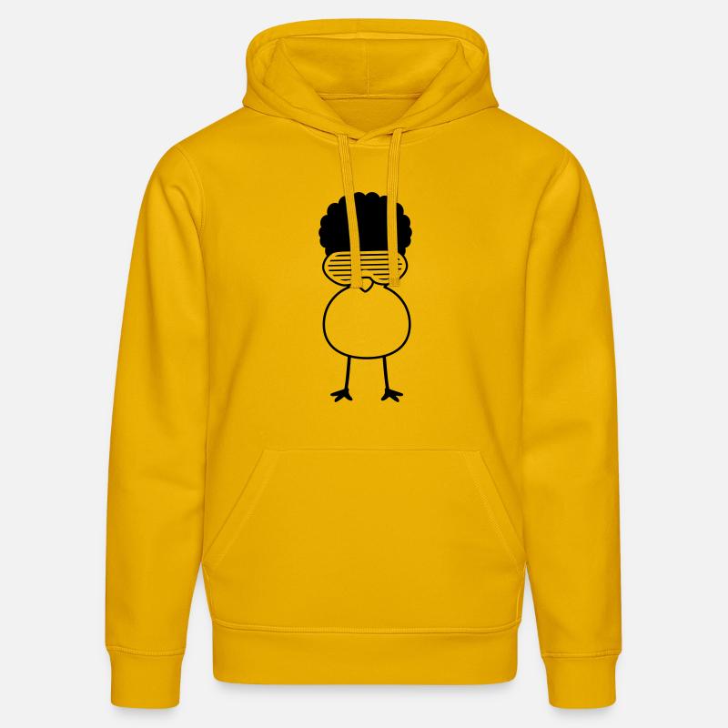 Funky Chick - Sweat à capuche bio DRUMMER Stanley/Stella Unisexe - jaune spectre