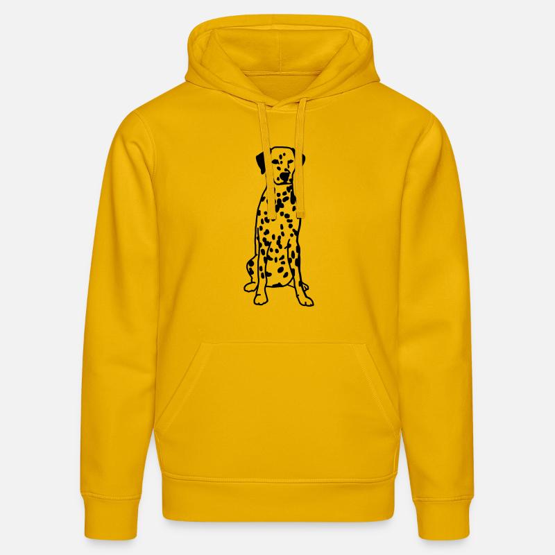 Dalmatien - Sweat à capuche bio DRUMMER Stanley/Stella Unisexe - jaune spectre
