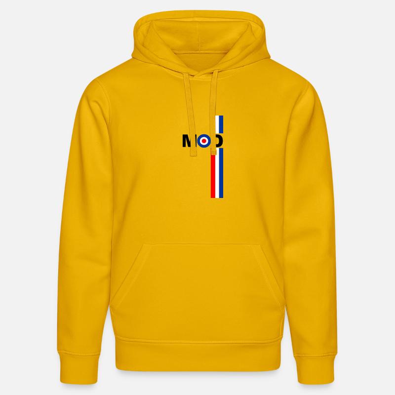 MOD TARGET RSF STRIPES CONCEPTION - Sweat à capuche bio DRUMMER Stanley/Stella Unisexe - jaune spectre