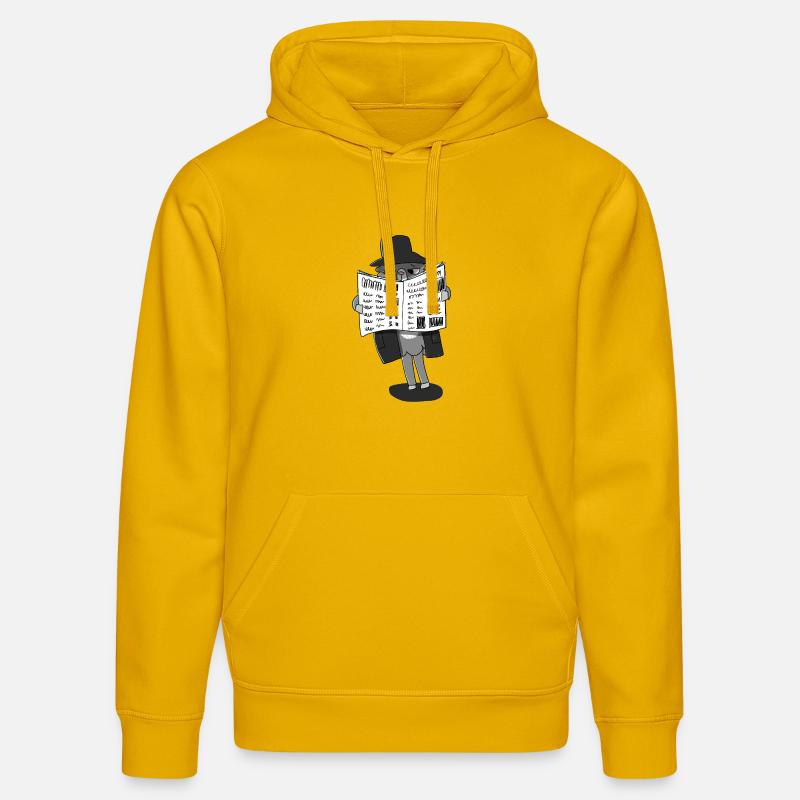 Llama Sous couverture - Sweat à capuche bio DRUMMER Stanley/Stella Unisexe - jaune spectre
