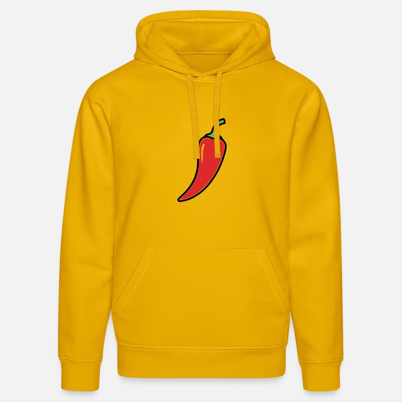Chili Schote Scharf Comic - Stanley/Stella Unisex Bio-Hoodie DRUMMER  - Spektralgelb