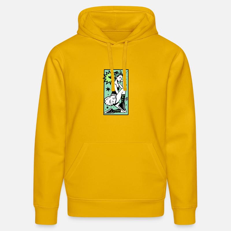 Danseuse #1 - Sweat à capuche bio DRUMMER Stanley/Stella Unisexe - jaune spectre