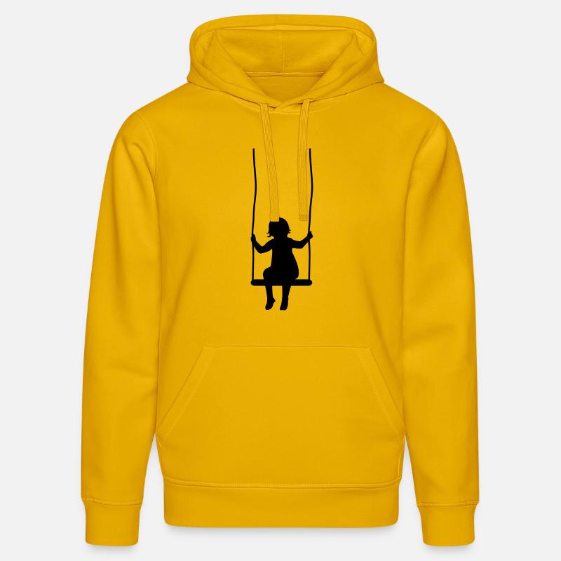 schaukel_01 - Sweat à capuche bio DRUMMER Stanley/Stella Unisexe - jaune spectre