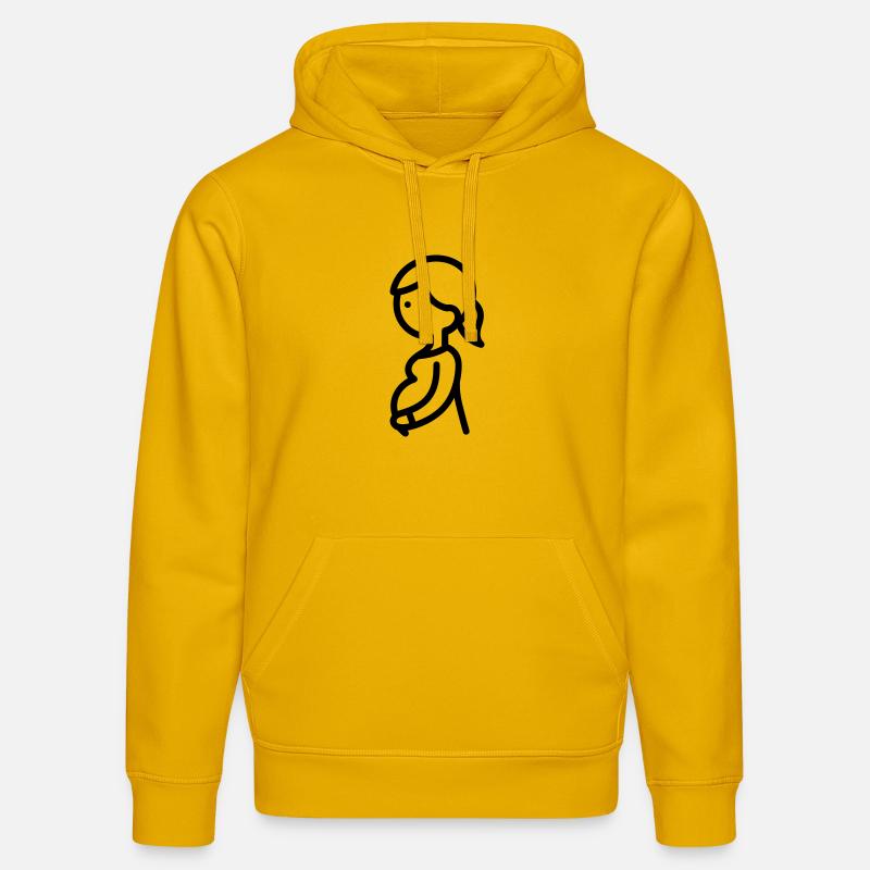 femme enceinte - Sweat à capuche bio DRUMMER Stanley/Stella Unisexe - jaune spectre