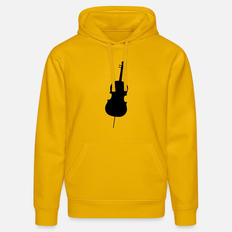Violoncelle - Sweat à capuche bio DRUMMER Stanley/Stella Unisexe - jaune spectre