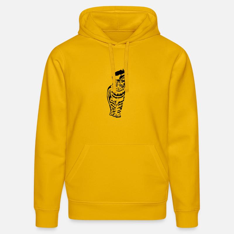 Chat domestique - Chat - Sweat à capuche bio DRUMMER Stanley/Stella Unisexe - jaune spectre