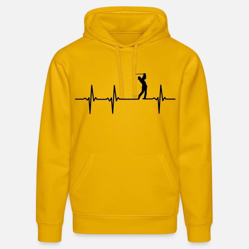 Impulsion de golfeurs - Sweat à capuche bio DRUMMER Stanley/Stella Unisexe - jaune spectre