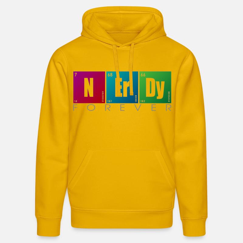 NERDY forever - NERDY Elements - Sweat à capuche bio DRUMMER Stanley/Stella Unisexe - jaune spectre